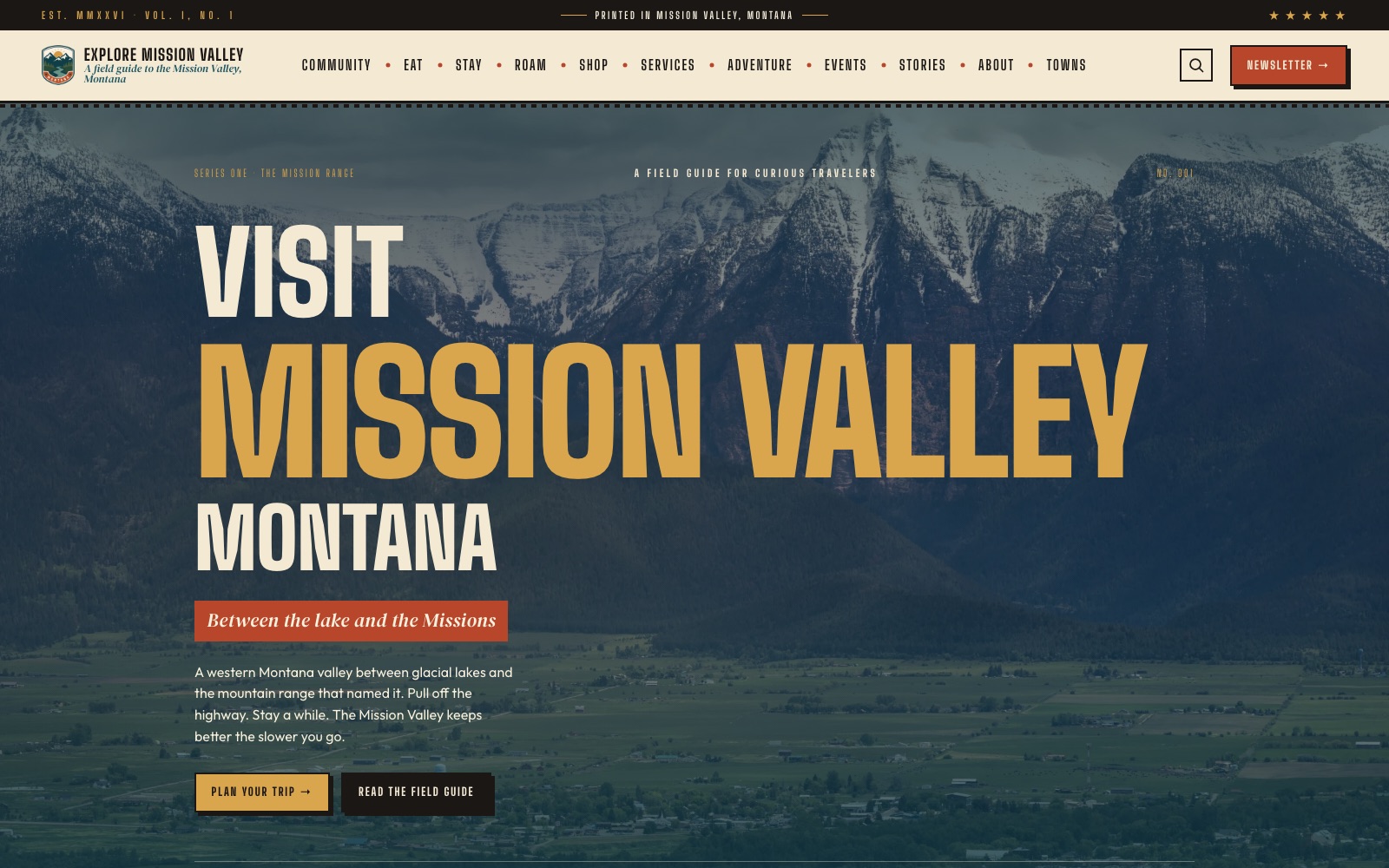 Explore Mission Valley website screenshot
