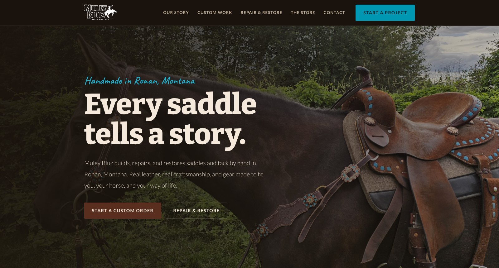Muley Bluz website screenshot